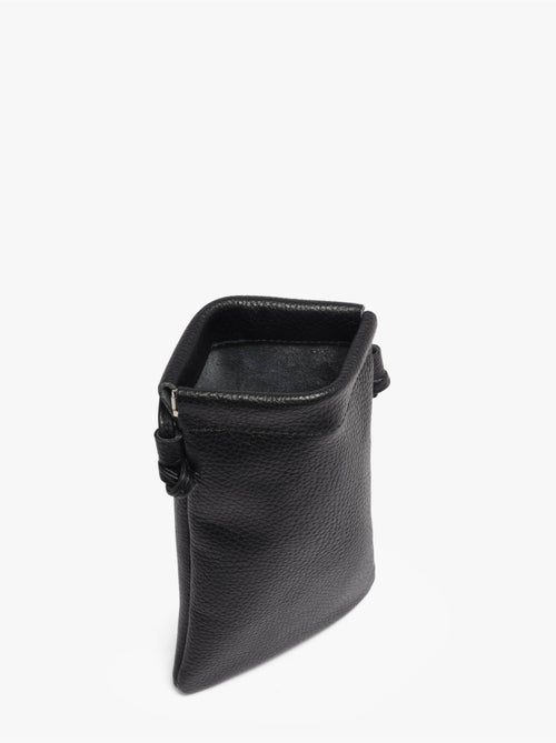 Sac bandoulière caviar cuir milano cuir de vachette - Kiabi