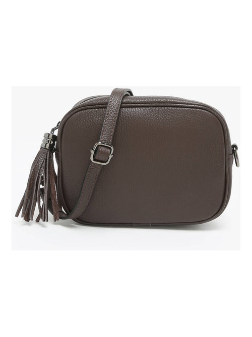 Sac Bandoulière Caviar Cuir Milano Cuir De Vachette - Kiabi