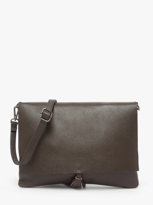 Sac Bandoulière Caviar Cuir Milano Cuir De Vachette - Kiabi