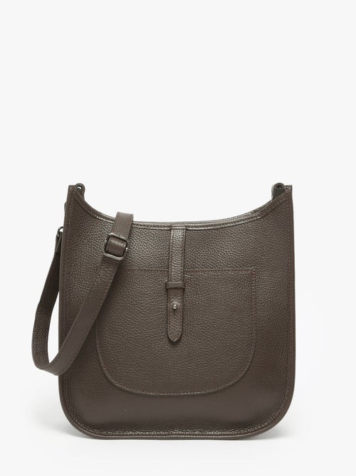 Sac Bandoulière Caviar Cuir Milano Cuir De Vachette - Kiabi