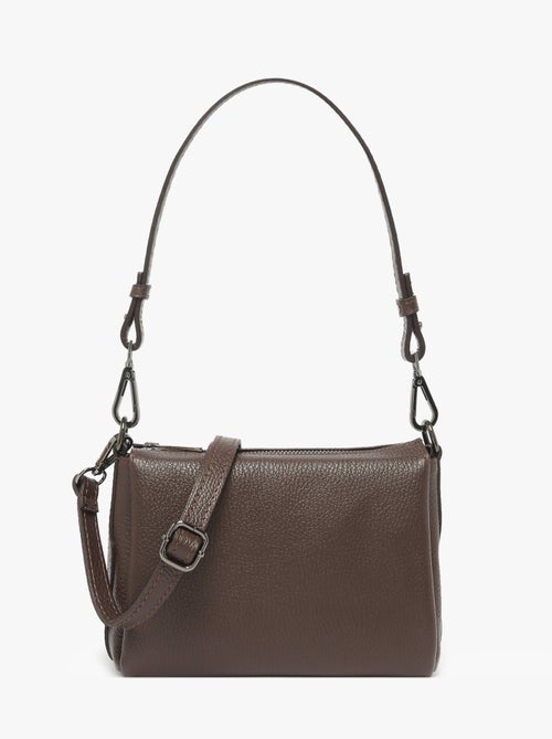 Sac Bandoulière Caviar Cuir Milano Cuir De Vachette - Kiabi