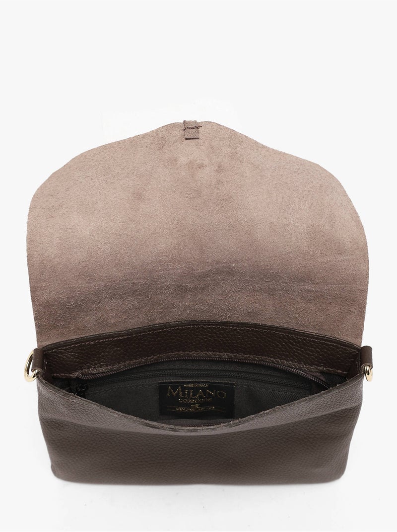 Sac bandoulière caviar cuir milano cuir de vachette Noir Rouge Noir - Kiabi
