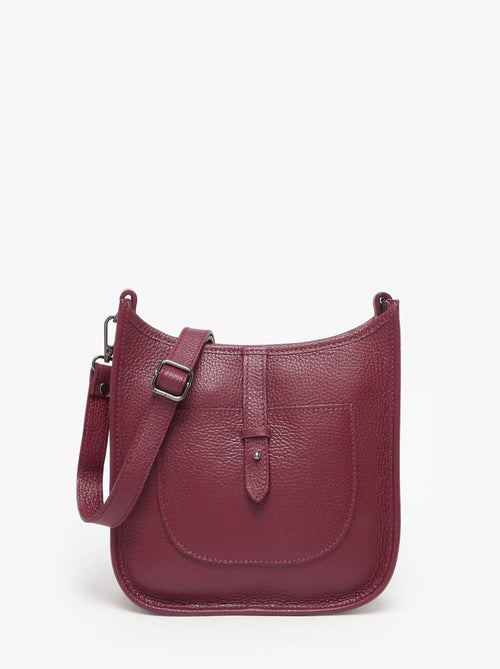 Sac Bandoulière Caviar Cuir Milano Cuir De Vachette - Kiabi
