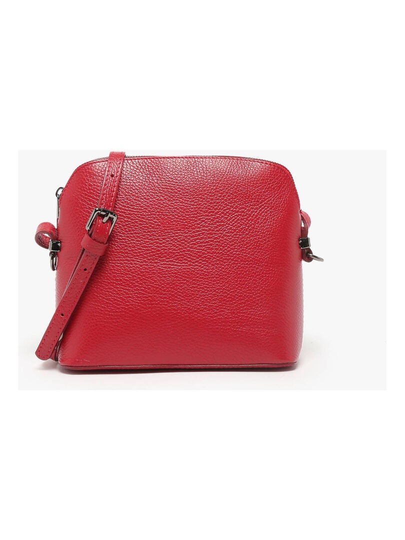 Sac Bandoulière Caviar Cuir Milano Cuir De Vachette Rouge tomate - Kiabi