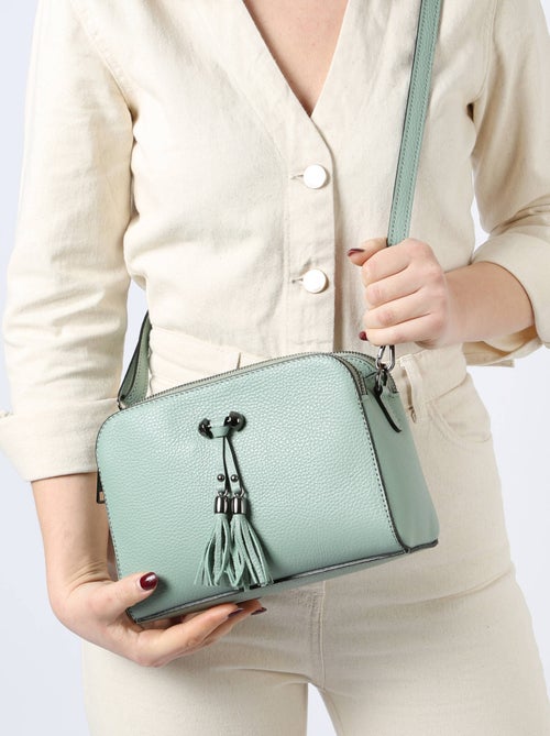 Sac Bandouliere Caviar Cuir Milano Cuir De Vachette - Kiabi