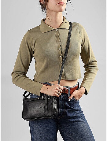 Sac bandoulière caviar milano cuir de vachette