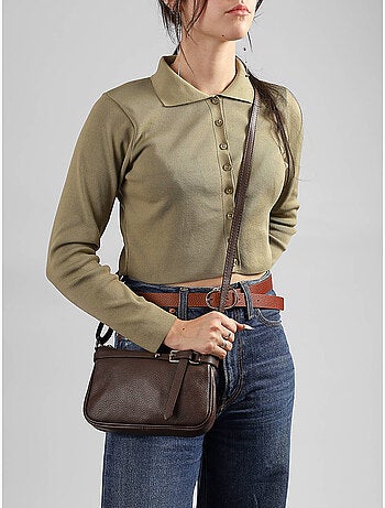 Sac bandoulière caviar milano cuir de vachette