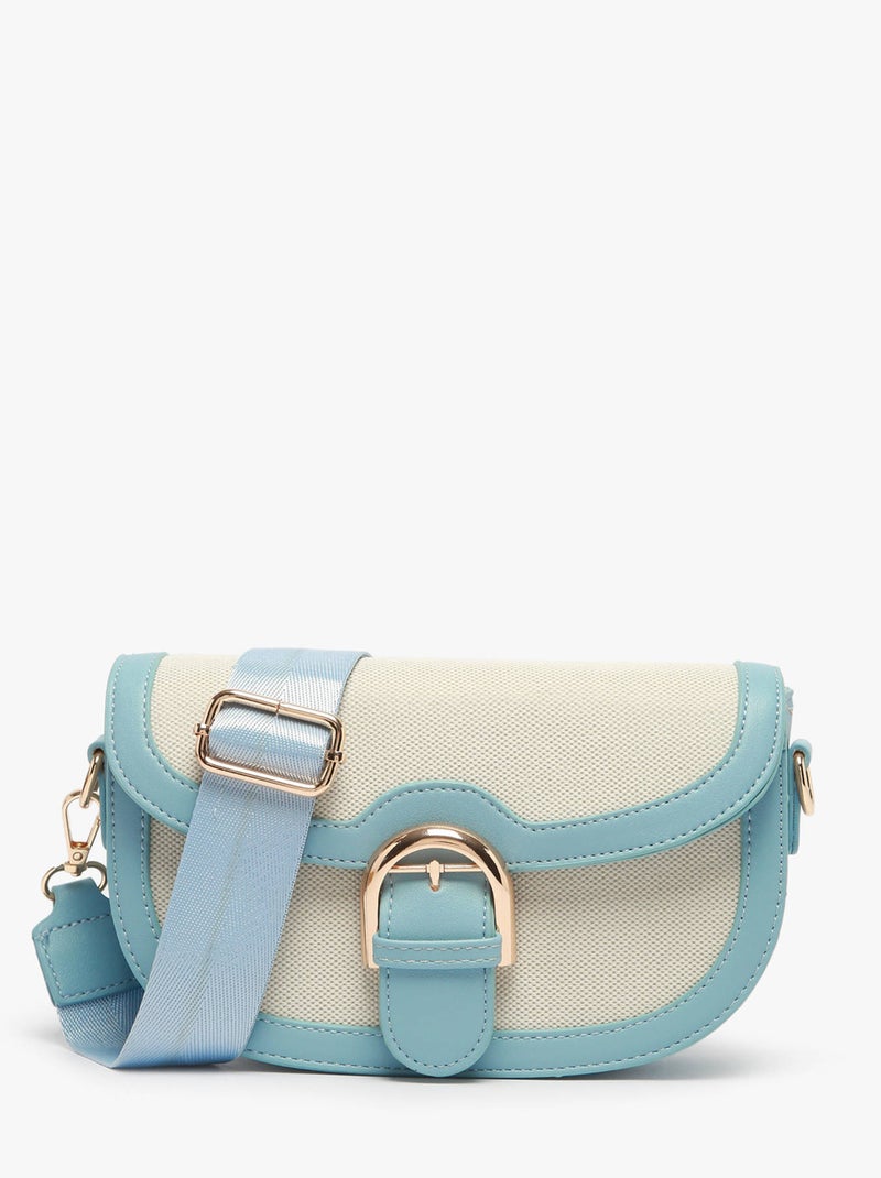 Sac Bandoulière Chic Miniprix Toile Enduite Bleu foncé - Kiabi