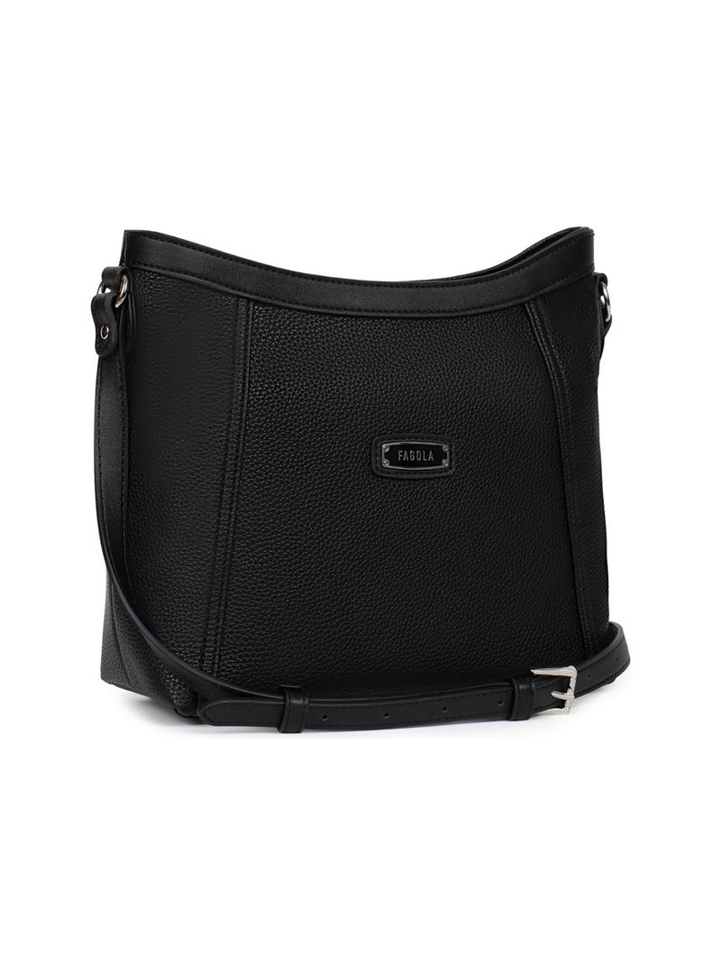 Sac bandoulière ciara | fagola Noir - Kiabi