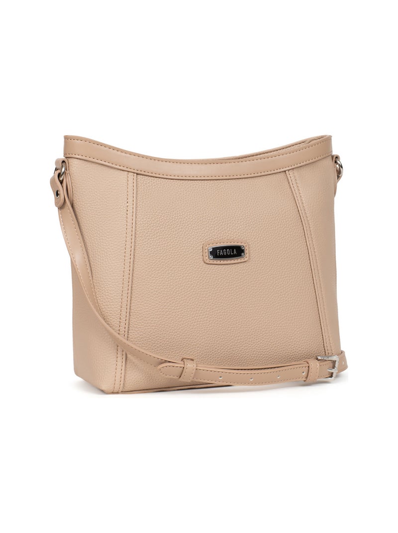 Sac bandoulière ciara | fagola Sable - Kiabi