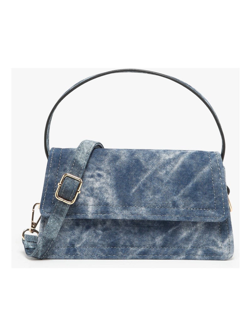 Sac Bandoulière City Jeans Miniprix Toile Enduite Bleu foncé - Kiabi