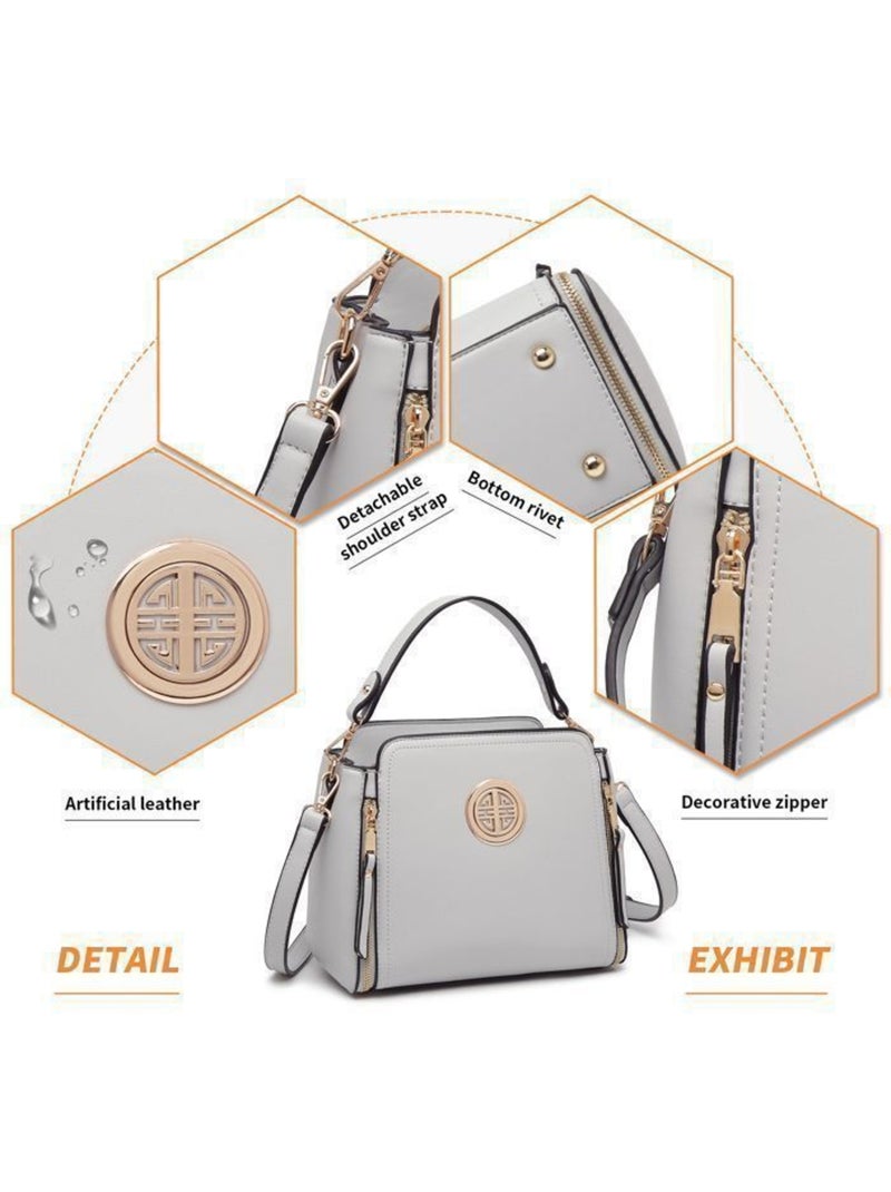 Sac bandoulière classique 25x21x12 cm cuir pu - miss lulu Noir - Kiabi