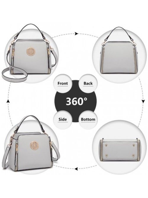Sac bandoulière classique 25x21x12 cm cuir pu - miss lulu - Kiabi Sac bandoulière classique 25x21x12 cm cuir pu - miss lulu - Kiabi
