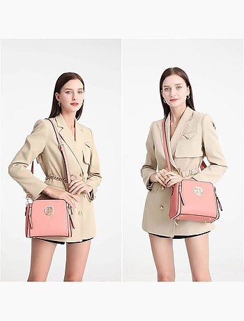 Sac bandoulière classique 25x21x12 cm cuir pu - miss lulu