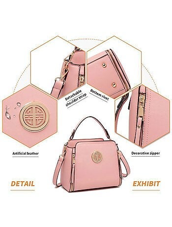 Sac bandoulière classique 25x21x12 cm cuir pu - miss lulu