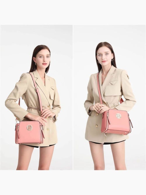 Sac bandoulière classique 25x21x12 cm cuir pu - miss lulu - Kiabi Sac bandoulière classique 25x21x12 cm cuir pu - miss lulu - Kiabi