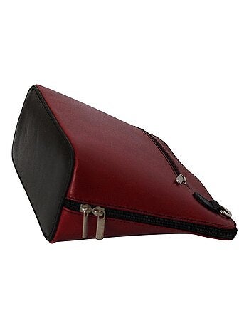 Sac bandoulière cuir bi-color italien