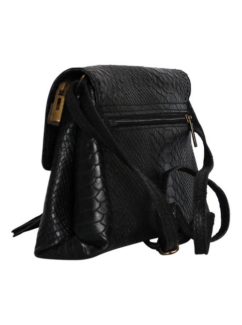 Sac bandoulière cuir NAIS - Kiabi