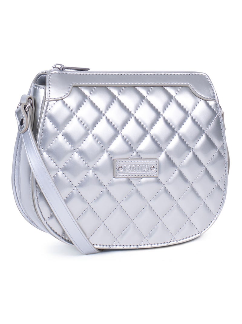 Sac bandoulière  daisy | fagola Argent - Kiabi