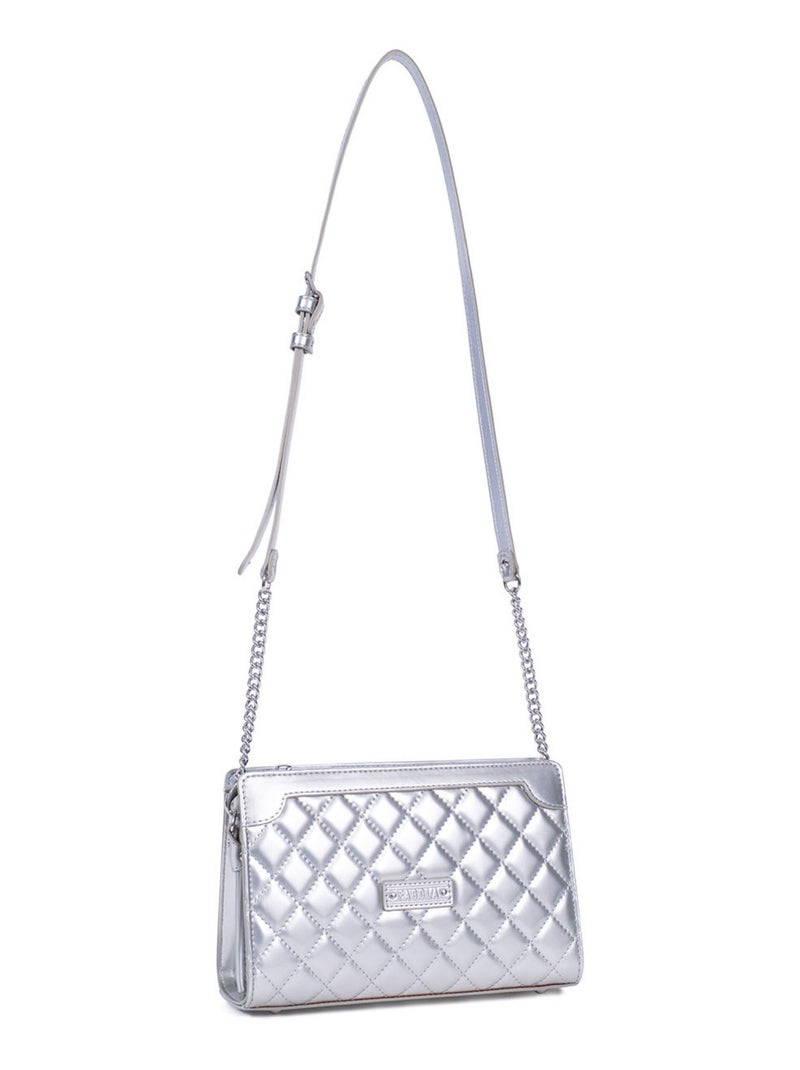 Sac bandoulière  daisy | fagola Argent - Kiabi