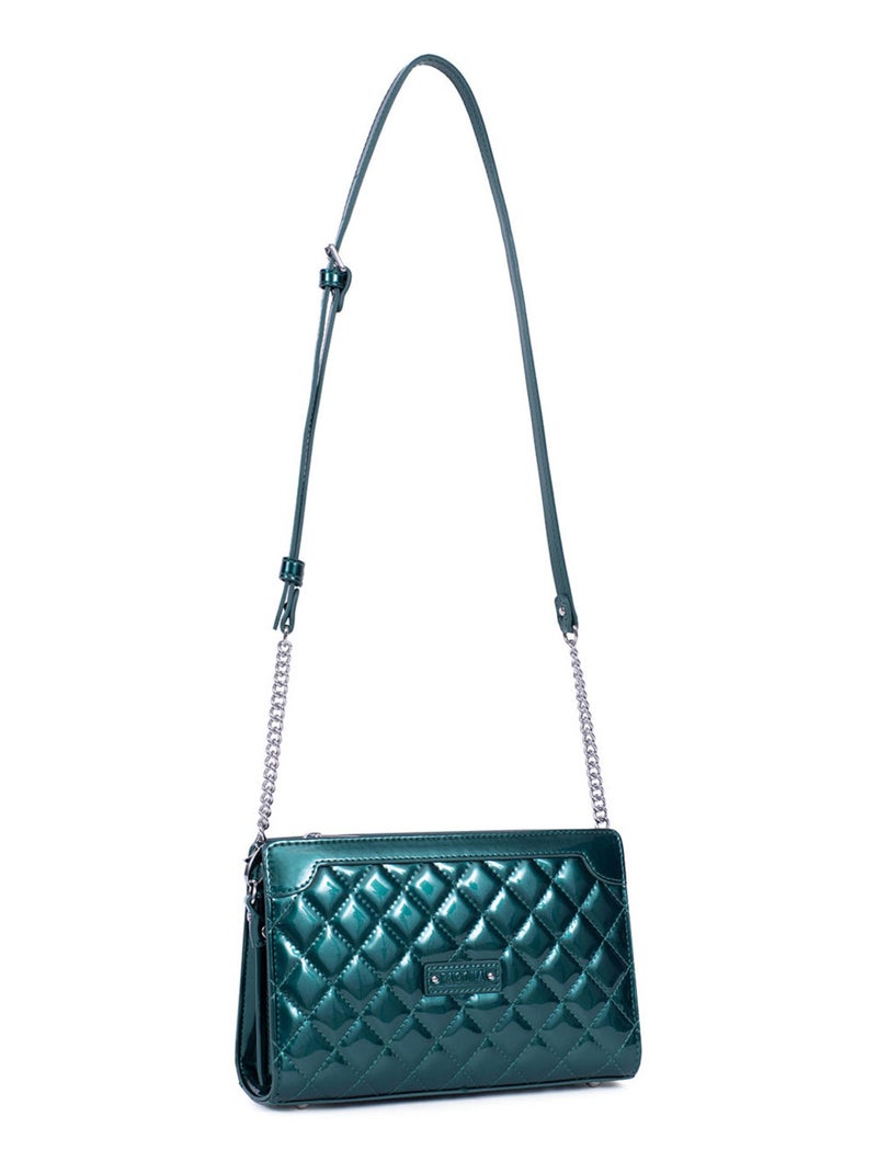 Sac bandoulière  daisy | fagola Vert émeraude - Kiabi