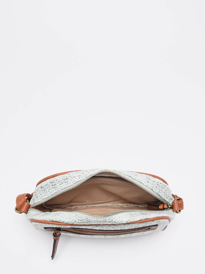 Sac Bandoulière Daphne Miniprix Papier Tresse Garni Synt Bleu azur - Kiabi