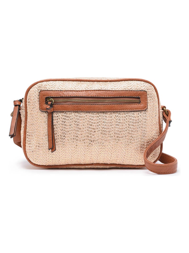 Sac Bandoulière Daphne Miniprix Papier Tresse Garni Synt Gold - Kiabi
