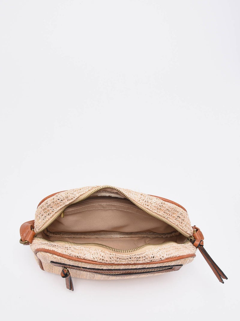 Sac Bandoulière Daphne Miniprix Papier Tresse Garni Synt Gold - Kiabi