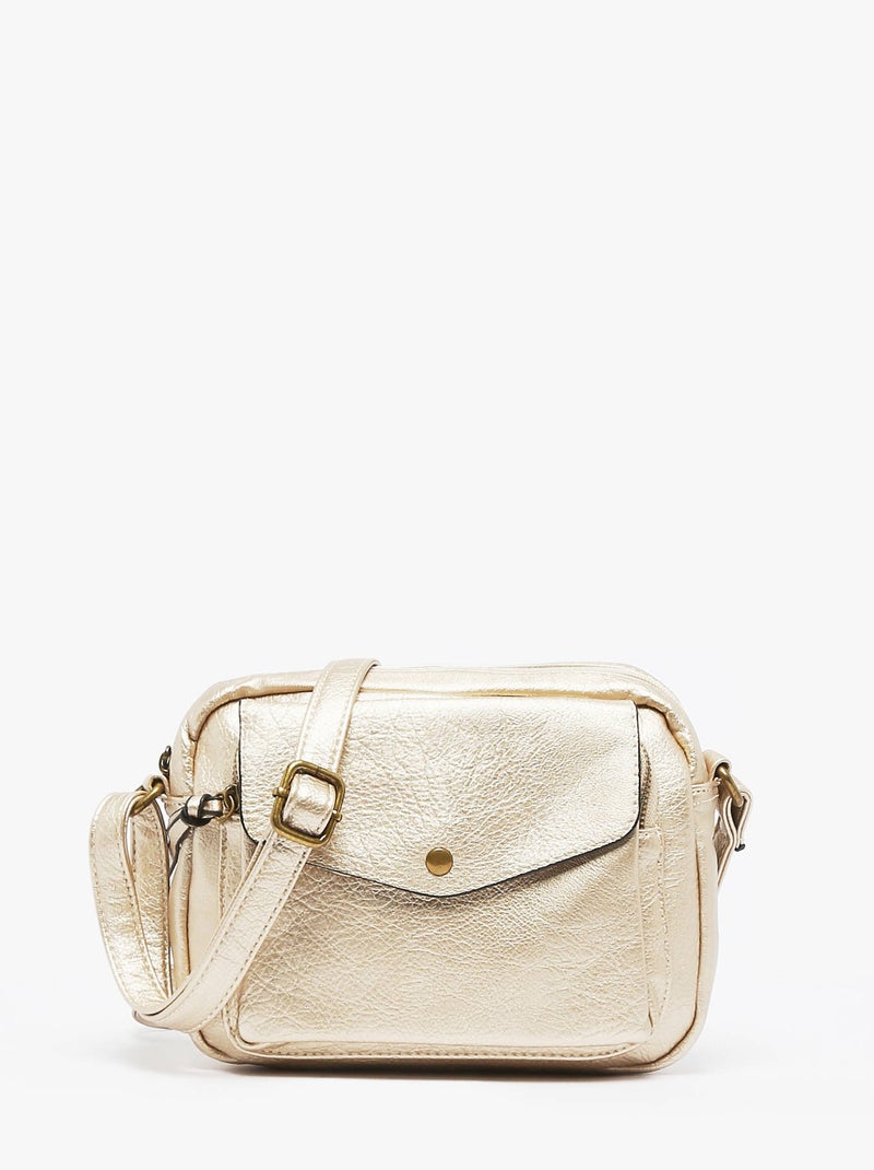 Sac Bandoulière Dea Miniprix Toile Enduite Gold - Kiabi