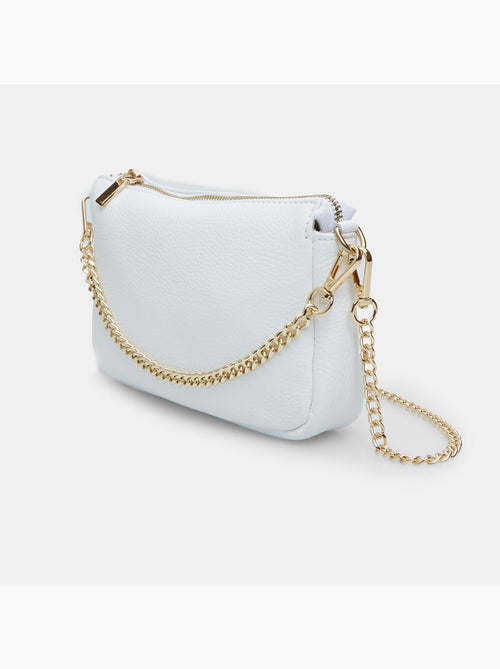 Sac bandoulière en cuir - Kiabi