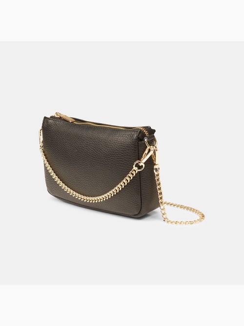 Sac bandoulière en cuir - Kiabi