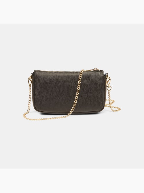 Sac bandoulière en cuir - Kiabi