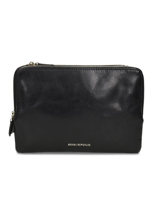Sac bandoulière en cuir - Kiabi