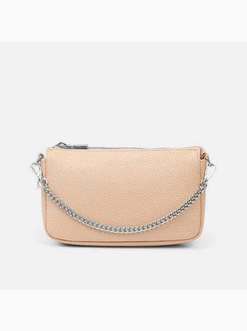 Sac bandoulière en cuir - Kiabi