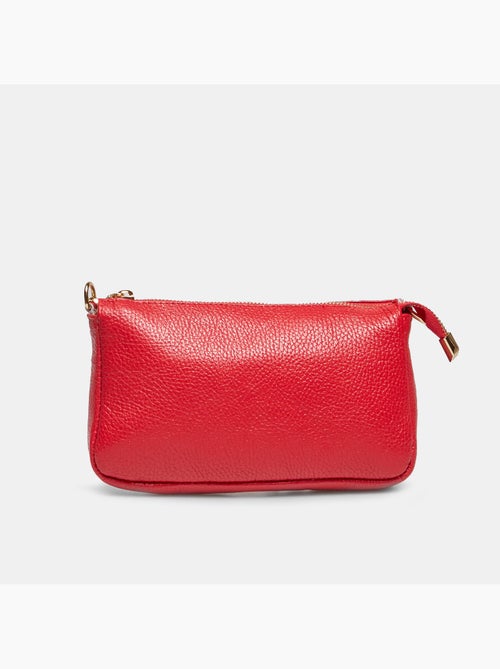 Sac bandoulière en cuir - Kiabi