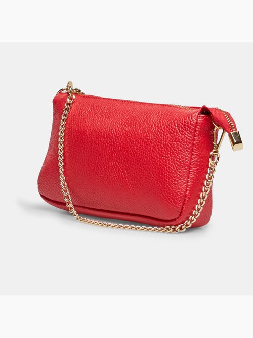Sac bandoulière en cuir - Kiabi