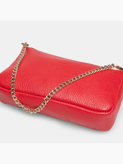 Sac bandoulière en cuir - Kiabi