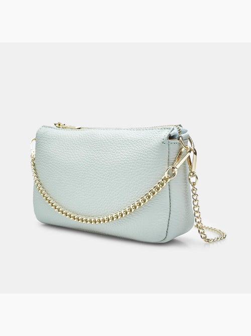 Sac bandoulière en cuir - Kiabi