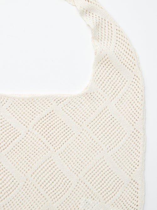 Sac bandoulière en filet - Kiabi