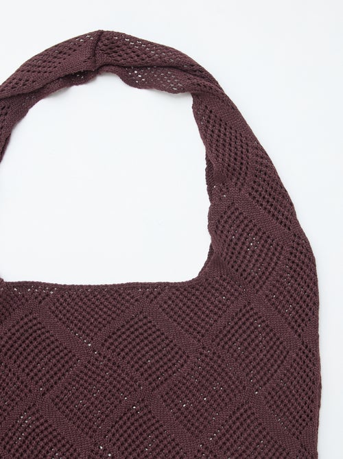 Sac bandoulière en filet - Kiabi