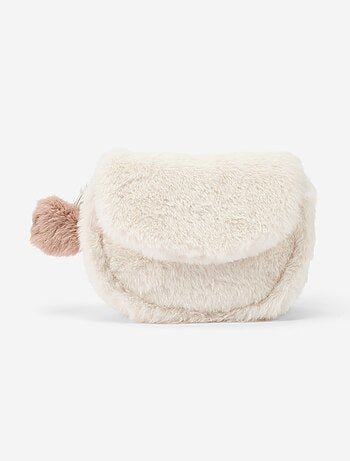 Sac bandoulière en maille poilue