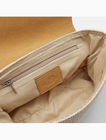 Sac bandoulière en raphia Bata