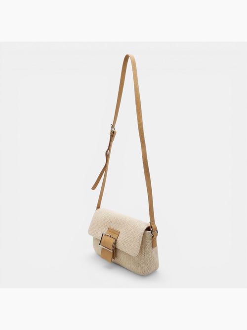 Sac bandoulière en raphia Bata - Kiabi