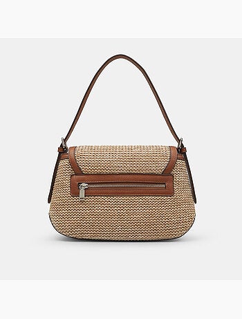 Sac bandoulière en raphia Bata