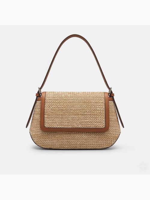 Sac bandoulière en raphia Bata - Kiabi
