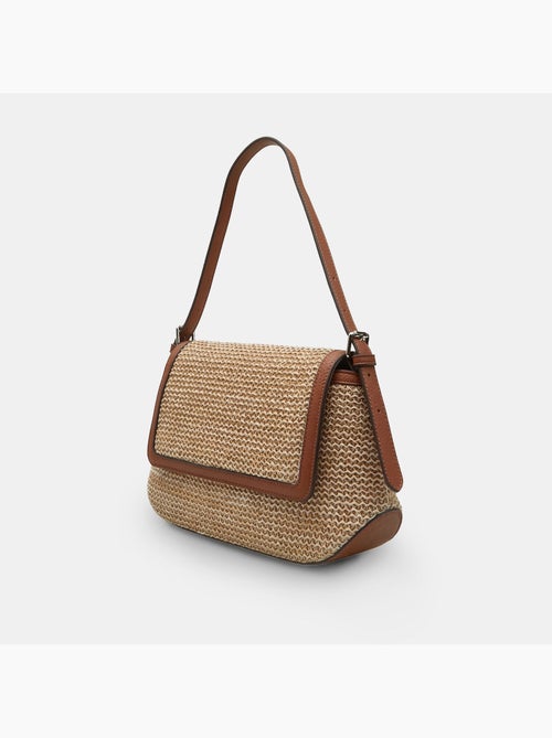 Sac bandoulière en raphia Bata - Kiabi