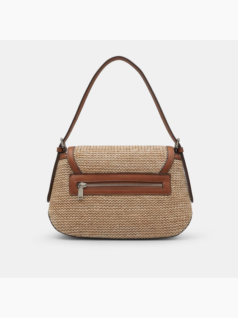 Sac bandoulière en raphia Bata Bronze - Kiabi
