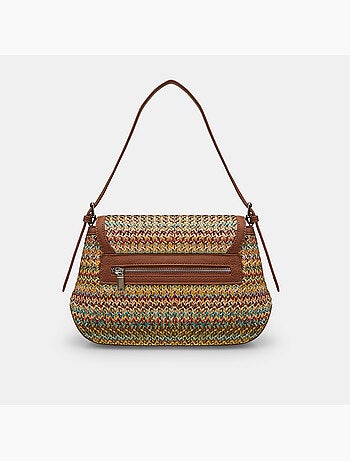 Sac bandoulière en raphia Bata