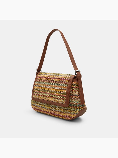 Sac bandoulière en raphia Bata - Kiabi