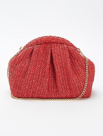 Sac bandoulière en raphia